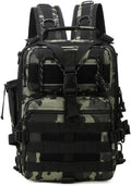 Tactical Backpack Military Molle Hiking 36-55L Outdoor bag trekking touring fishing black camouflage
