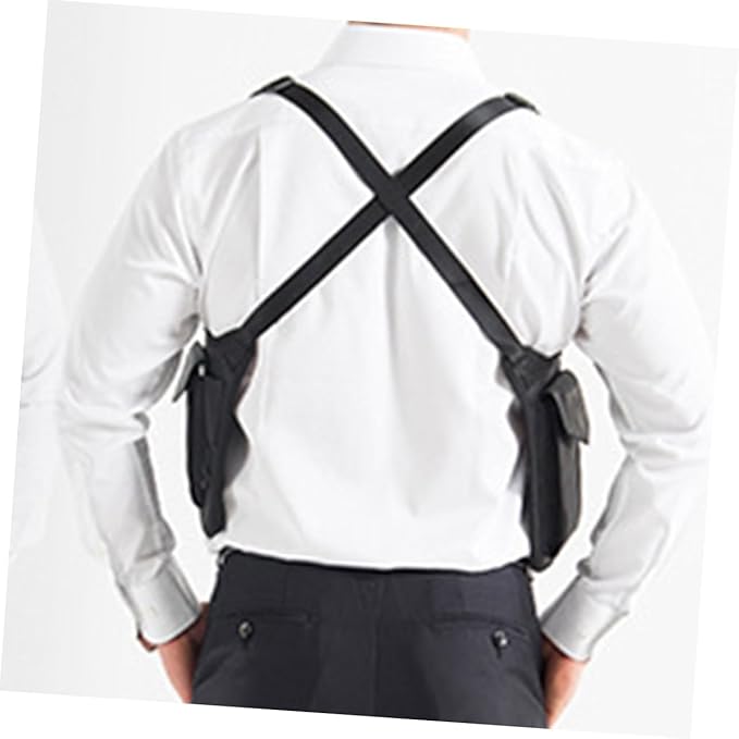 Armpit Bag Nylon Multi-purpose Concealed Underarm Shoulder Pack for Men and Women -theft Design Three Pockets Material for Travel and Daily Use Black
