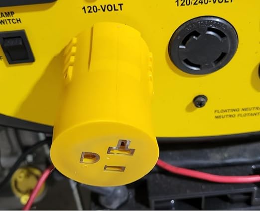 MECMO Shore Power NEMA L5-30P to 5-15/20R RV Generator Adapter Marine 30 Amp to 110 15 Amp Household Regular Connector 30A 125V 3 Prong Twist Lock Locking Male L5-30 to 5-15R 5-20R Female Cord