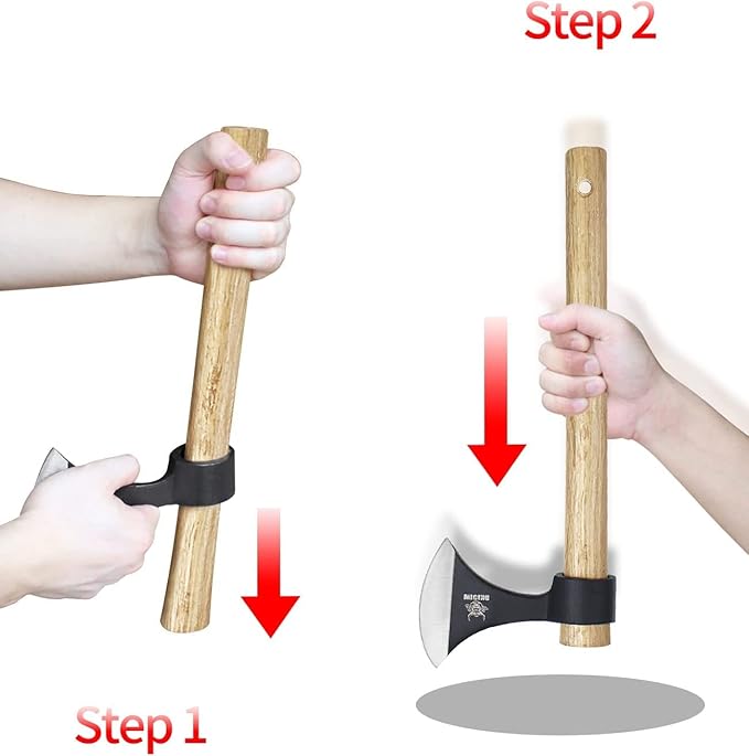 Throwing Axes 3 Pack 16.2-inch Throwing Tomahawks High Carbon Steel &amp Wooden Handle for Axe Throwing Recreation and Competition