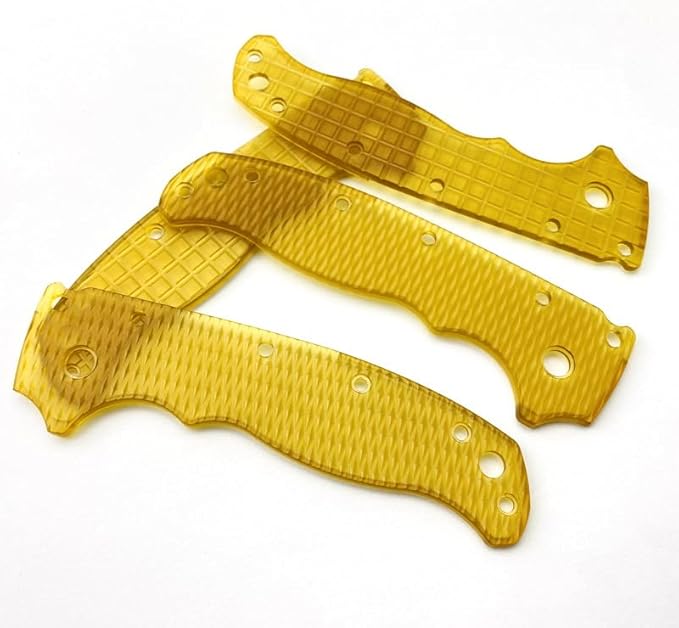 1 Pair Custom Transparent PEI Scales Replacement Fits for Demko AD 20.5 Ultem Handle Patch DIY Accessory