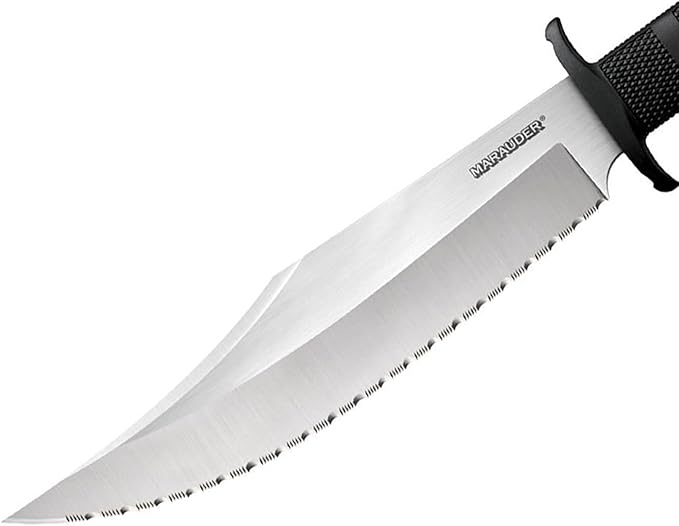 COLD STEEL Marauder 9 Japanese AUS8A Clip Point Blade 5.125 Kray-Ex Handle Tactical Outdoor Hunting Fixed Blade Knife w/Secure-Ex Sheath