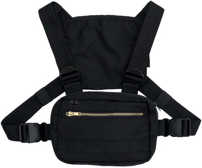 Croogo Tactical Chest Bag Chest Pocket Tactical Bag Pouch Multipurpose Sport Backpack Front Pack Rig Bag Harness Chest Pack