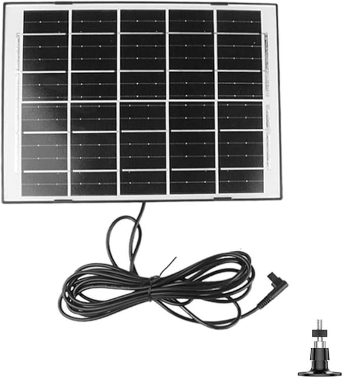 Pet Deluxe 7W Solar Panel for Chicken Coop Door USB-C Charging Type Port with New Cold-Proof Material Practical &amp Reliable 6V Waterproof Solar Panel Battery Charger 9.8 Feet Cord