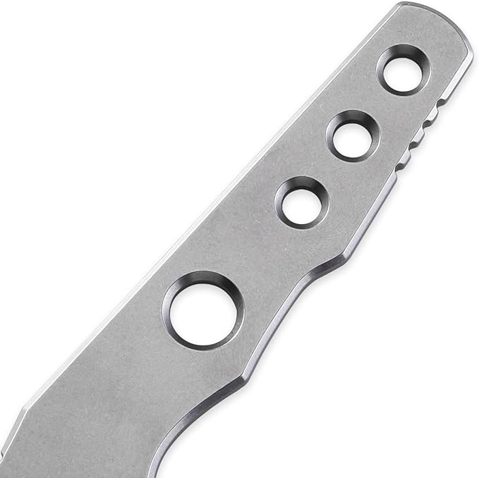Petrified fish PFE13 Bison Fixed Blade Knife 2.4 14C28N Stonewashed Blade 2.52oz 14C28N Handle Fixed Blade Knife for Camping EDC Outdoor (White Stonewashed)