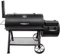 Oklahoma Joe's Longhorn Offset Charcoal Smoker and Grill with 1060 sq. in. Cooking Area in Black Offset Smoker Grill