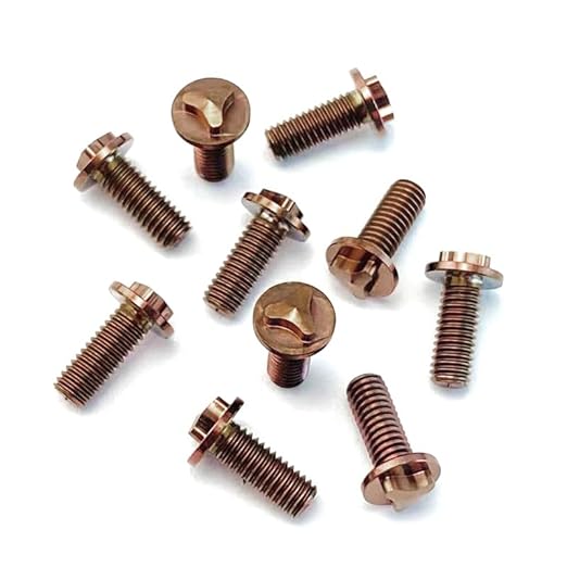 4 Pieces M3 Thread Titanium Screws with 1Set Screw Removal Tool Fit for Scales Handle Fastening