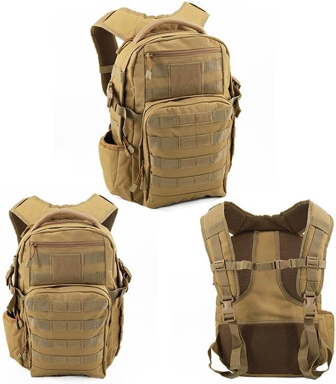 Outdoor Sports Pack Hiking Bag Rucksack Knapsack Combat Camouflage Tactical Backpack- Green
