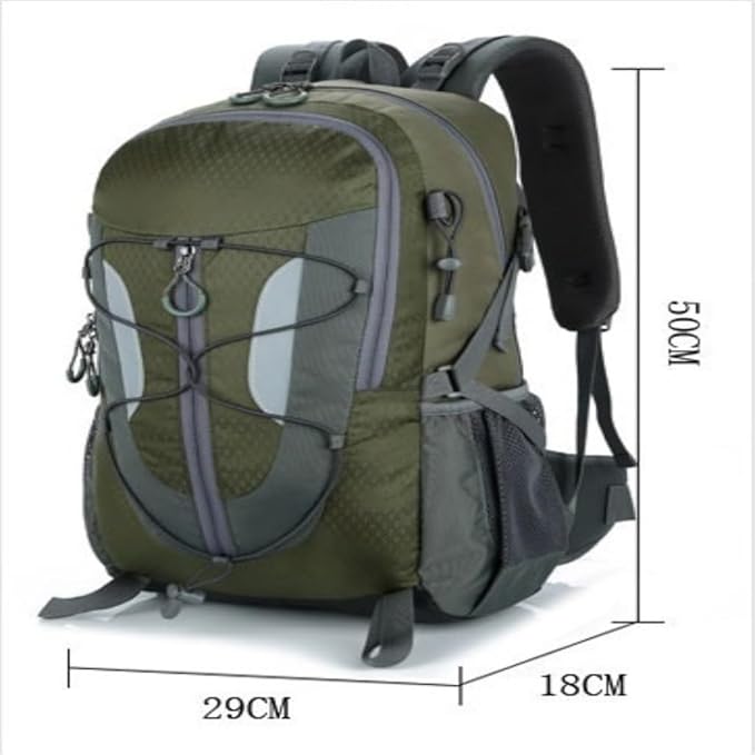 Backpack Outdoor Travel Mountaineering Bag Large Capacity Water-Repellent Hiking Backpack Simple Style Computer Backpack Travel Backpack (Color : 1 Size : F)