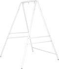 Outdoor Hammock Stand Heavy Duty A-Frame Metal Stand with 3 Hooks Weatherproof Design Fits Hammocks &amp Hanging Chairs 450 Lbs Capacity for Backyard Garden Balcony &amp Porch