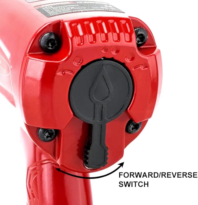AEROPRO TOOLS 1/2-Inch Aluminum Air Impact Wrench(A398)Twin Hammer with 1380FT-LB Max Loosening Torque Pneumatic Impact Gun for Auto Repair Tire Shop (1380 ft-lbs | Air Impact Wrench + Socket)