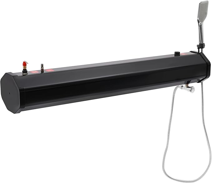 7.93 Gallon Camping Water Tank1.6 bar High PressureRoad Shower Roof Rack MountPortable Water Tank for Outdoor ActivitiesCamping Shower Roof-Rack SUV Water Tank