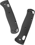 1 Pair Aluminum Alloy Scales in Black Fits for Bugout 535 CNC Blank Handle Patch DIY Replacement