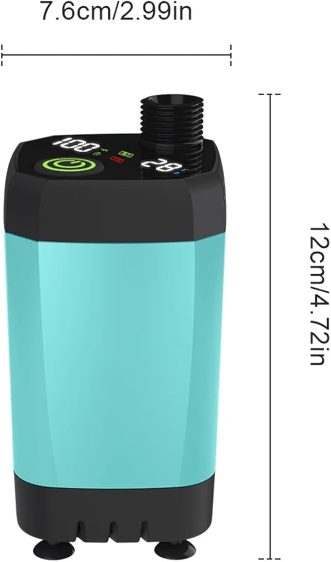 Portable Camping Shower Pump for Traveling: Water Pump with 6000mA Rechargeable Battery &amp Bucket for Family Camping Trip