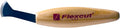 FLEXCUT Wood Carving Tools | Hooked Push Knife for Cleaning Stop Cuts | 1095 High Carbon Steel | 1-inch Bevel | 2.5oz | KN33 | Made in the U.S.A