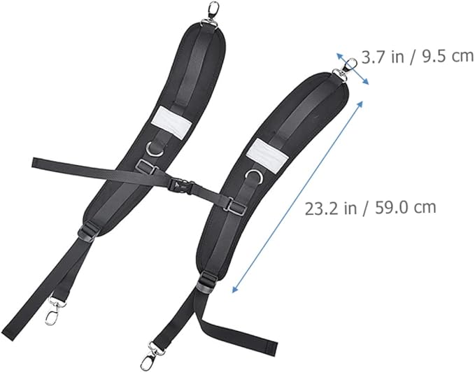 jojofuny 2pairs Adjustable Shoulder Straps for Drifting Backpack Neoprene Padded Shoulder Straps for Outdoor Sports and Fitness Activities