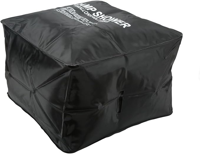 40L Solar Camp Shower with S oor Shower Rubber Pla Cloth Texture Proof Coating Portable Cam Bath for Hiking Beach RV Travel
