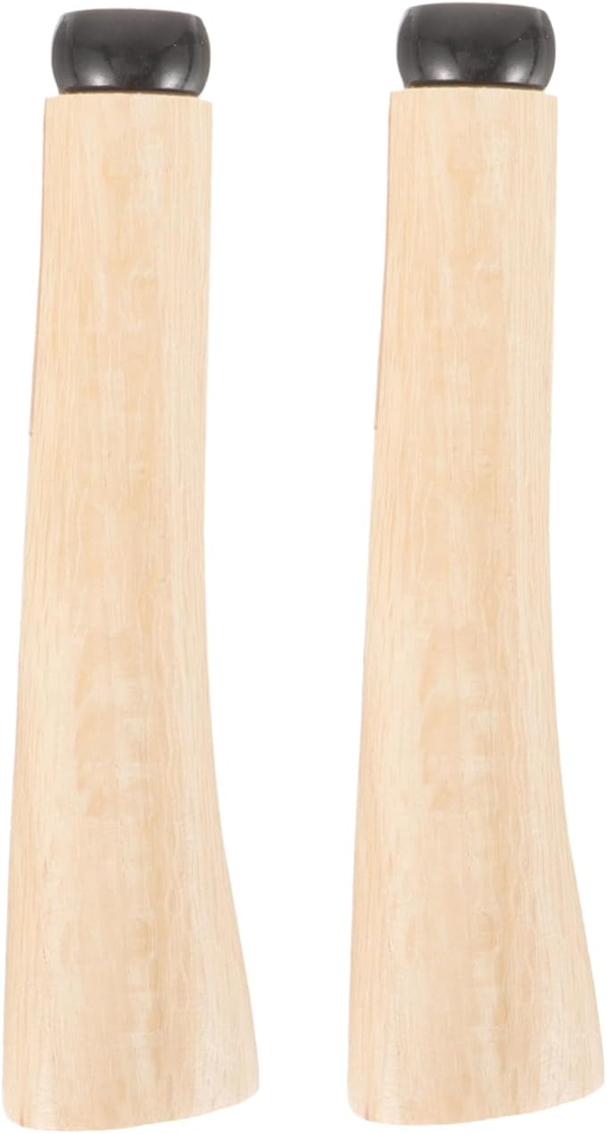 HANABASS 2set Wooden Hatchet Handle Replacement Durable Wood Grip for Axes Easy to Install for Camping Gardening and Outdoor Activities