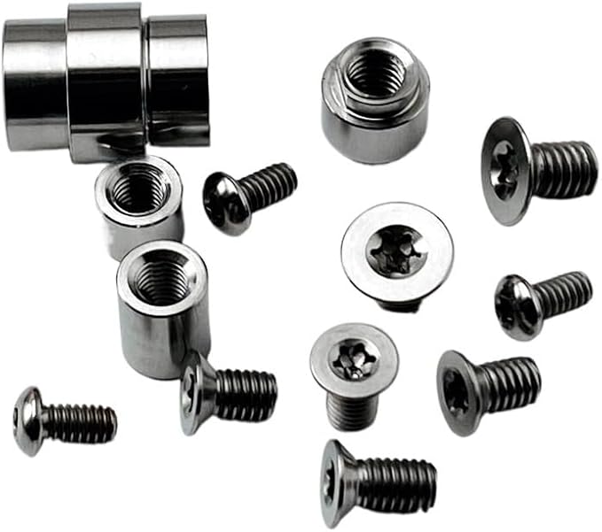 7-Piece Set Handle Patch Screws for C81 Titanium Alloy Scale Handle Screws Set DIY Replacement Accessory(Silver)