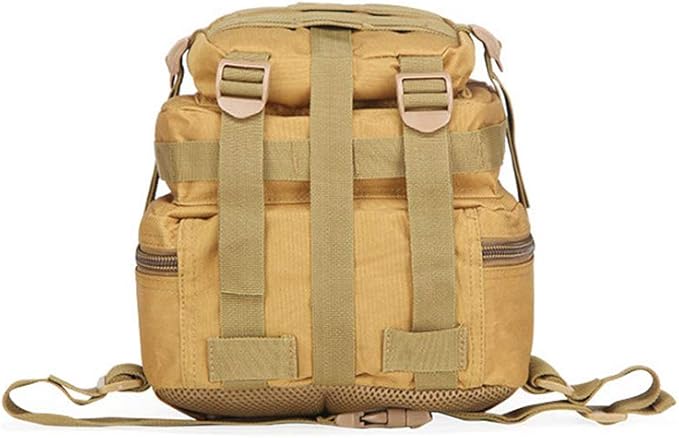 Outdoor Sports Pack Hiking Bag Tactical Rucksack Camo Knapsack Combat Camouflage Tactical Molle 25L 3P Backpack - Green