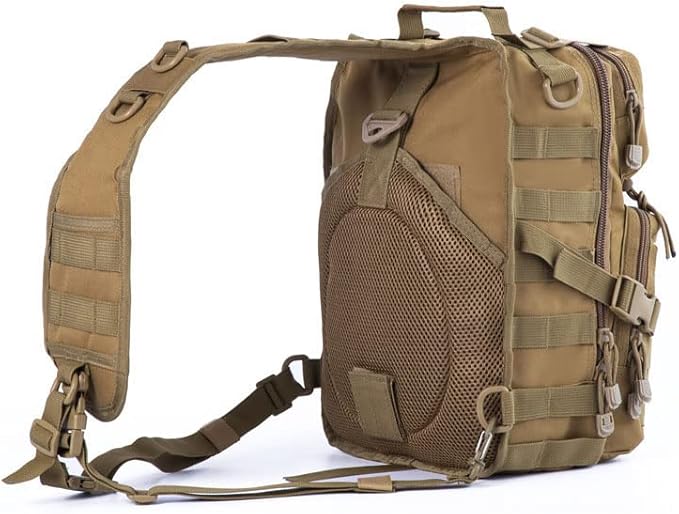 Outdoor Sports Hiking Sling Bag Shoulder Pack Camouflage Tactical Molle Chest Bag - Typhoon