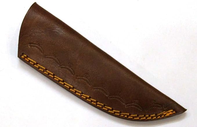 HMK 10.0 INCHES FORGED DAMASCUS STEEL FULL TANG ALASKAN CAMPING TOOL HUNTER KNIFE WITH BUFFALO BONE AND STAINLESS STEEL BOLSTERS