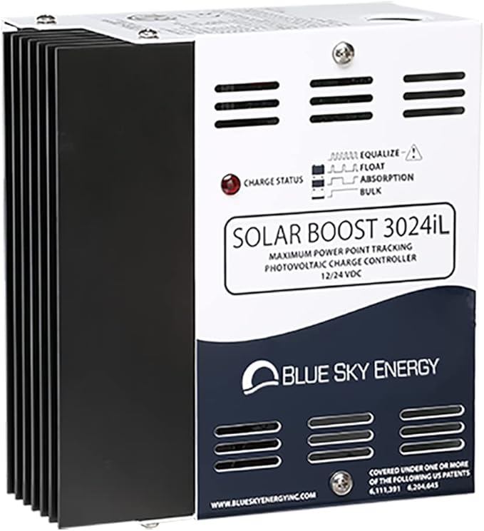 Solar Boost SB3024iL MPPT Charge Controller 40A/30A 12V/24V Battery. Auxiliary Output for Dual Battery Charge or 20A LVD Load Output