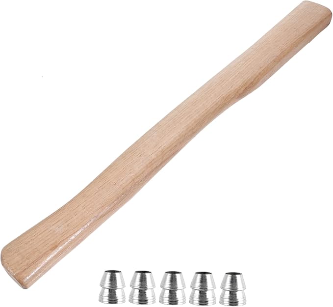 Abaodam Axe Handle Replacement Wooden Hatchet Handles Wedges Skidproof and Shockproof for Woodworking