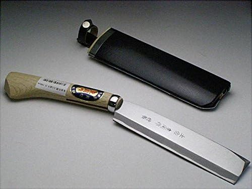 HONMAMON AZUMASYUSAKU Polished Hatchet 195mm (abt 7.7 Inch) for Right Hander Blade Edge : Shirogami Steel with Original Sheath