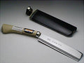 HONMAMON AZUMASYUSAKU Polished Hatchet 195mm (abt 7.7 Inch) for Right Hander Blade Edge : Shirogami Steel with Original Sheath