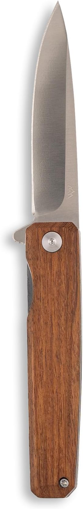 OUTDOOR EDGE Peleus 3.3 EDC Folding Knife – Corrosion-Resistant Clip-Point Blade with Reinforced Tip Slim Rosewood Handle &amp Liner Lock Lightweight Pocket Knife for Men &amp Women