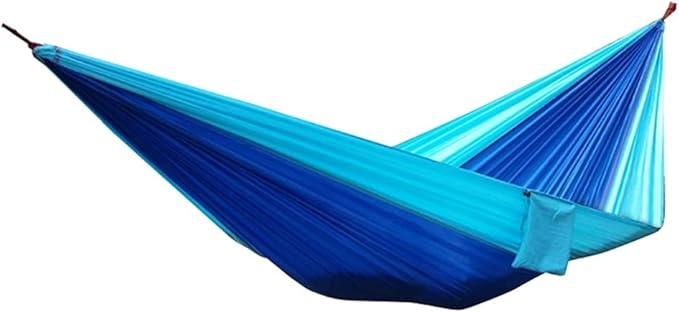 Portable Hammock Portable Camping Hammock Swing Bed Lightweight Hammocks Outdoor Indoor for Beach Garden Backyard for Backpacking Beach (Color : Blue1)