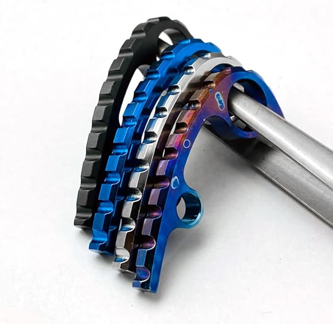 1PC Titanium Back Spacer Fits for Para3 Custom CNC Spine Spacer DIY Replacement Accessory(Black)
