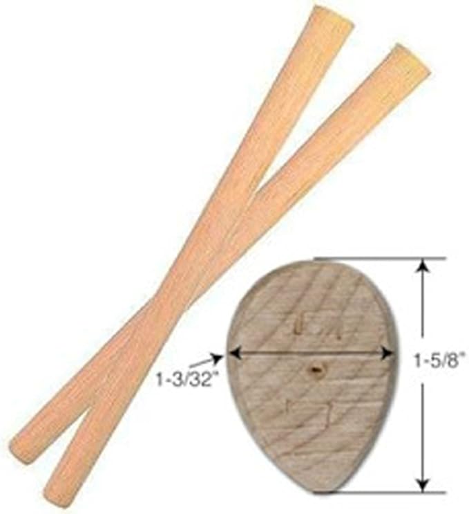 NTP Tomahawk Handles - 19- Set of 3 Extra 19 Hickory Handles for Tomahawks &amp Axes