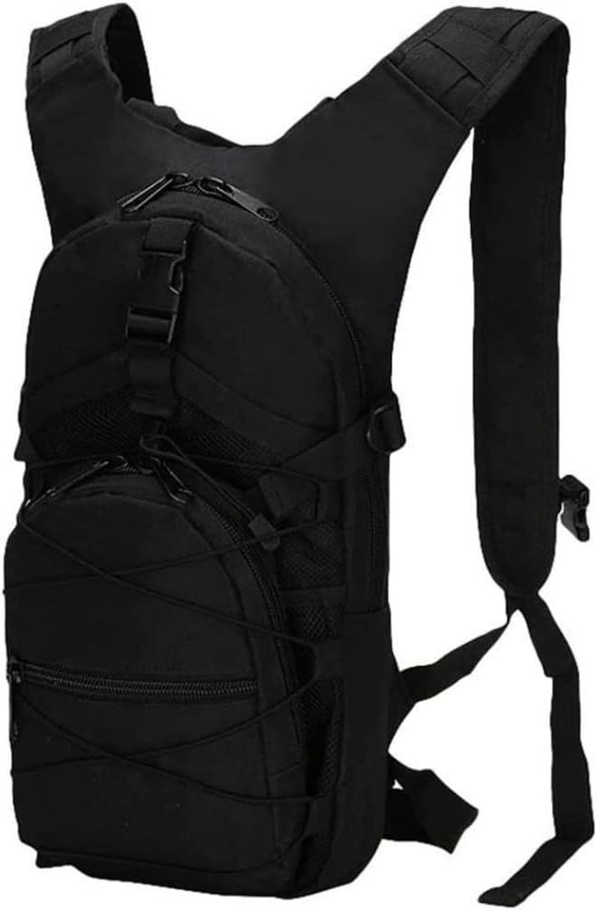 1PC Hiking Backpack Bike Backpack Walking Backpack 15L Camouflage Casual Waterproof Multi-Pocket Tactical Sport Travel Trekking Bag Army Backpack for Men and Women Black Hiking Backpack/3151