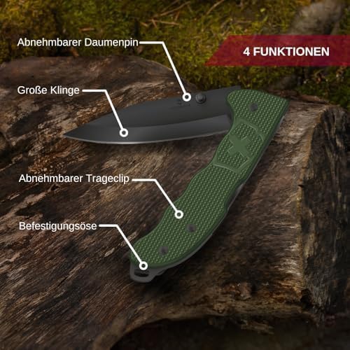 Victorinox Evoke Swiss Army Knife Featuring a Foldable Blade with Thumb Stud and Lockback Mechanism