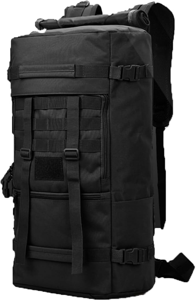 Military Tactical Backpack 55L Extra Large Waterproof Outdoor Hiking Backpack Men's Camping Backpack Hiking Duffel Bag for Hunting Hiking Fishing Climbing Travel Deserts (Color : B)