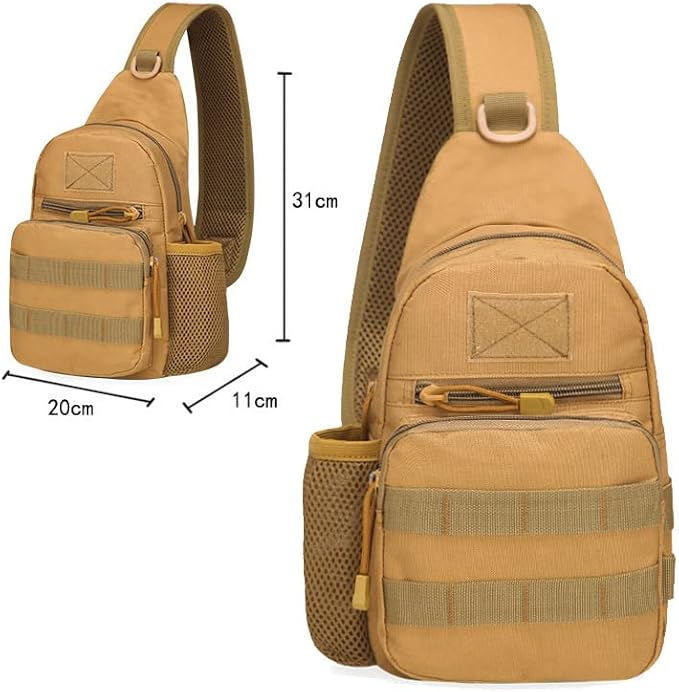 Outdoor Sports Hiking Sling Bag Shoulder Pack Camouflage Tactical Molle Chest Bag