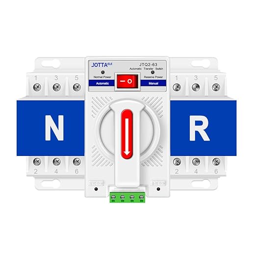 Dual Power Automatic Transfer SwitchCB Type ATS 3P 63A 220V 50/60HzChangeover Switch for GeneratorGenerlink Transfer Switch