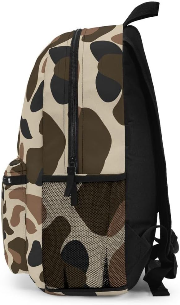 Camo Fishing Duck Deer Hunting Bookbag/Old School Camo Backpack/Trendy Camo Travel bag