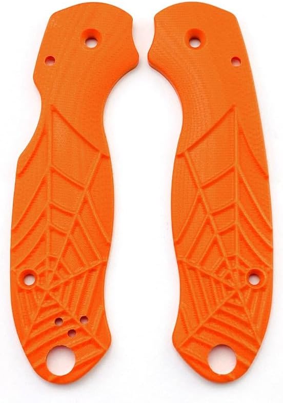 1 Pair G10 Scales Handle Fits for Para3 C223 DIY Making Replacement Accessory(Orange)