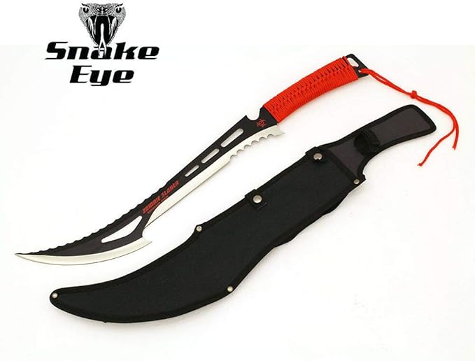 Snake Eye Tactical Fantasy Sword w/Nylon Sheath Machete Outdoors Camping