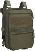 ACEXIER Flatpack D3 Tactical Backpack Hydration Carrier Molle Pouch Airsoft Military Gear Multipurpose Vest Assault Softback Travel Bag (OD)