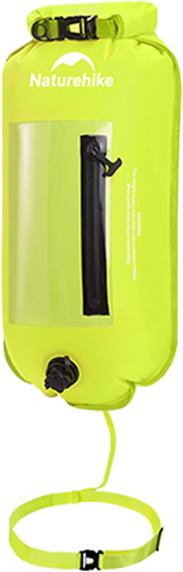 Naturehike Dry Bag for Open Water 18L/25L Waterproof Dry Bag with Adjustable Waist Belt Roll Top Backpack Swim Bubble for Safty Swimming Training Snorkeling Kayaking Boating