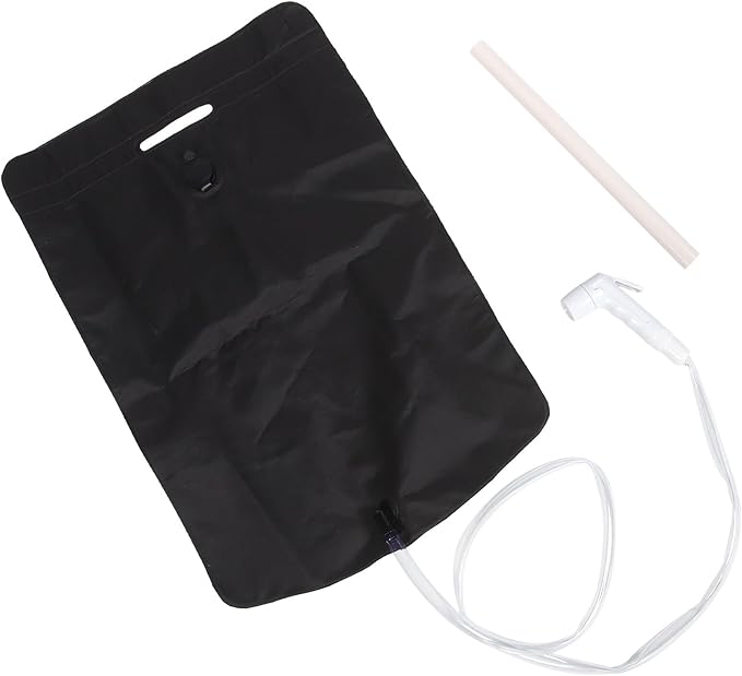Portable Camping Shower Bag with Foldable PVC Waterproof Tent Shower Outdoor Showering Kit for Hiking and Travel