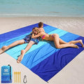 Beach Blanket Waterproof Sandproof Beach Mat 79 X 83/10'x9'for 2-8 Adults Quick Drying Outdoor Picnic Mat Beach Accessories for Travel Camping Hiking