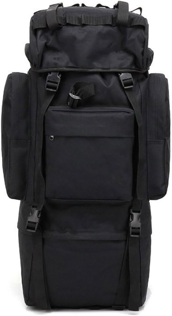 LINGYUE 65L Waterproof Tactical Backpack Large Hiking Camping Bagpack With Rain Cover For Outdoor Trekking Travel(F)