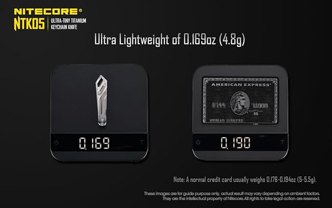 Nitecore NTK05 Titanium Knife