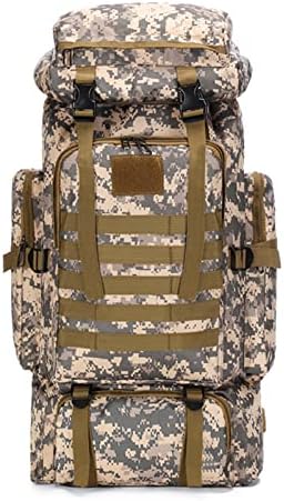 Tactical Backpack Military Molle Hiking 80L Camouflage Mountaineering Bag Tactical Digital Camouflage