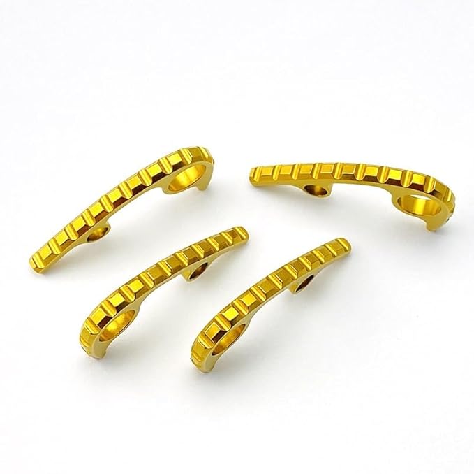 1PC Titanium Back Spacer Fits for Para3 Custom CNC Spine Spacer DIY Replacement Accessory(Gold)